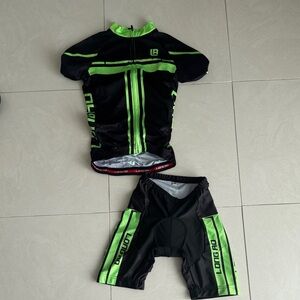 Kids Cycling Set - Black and Green
